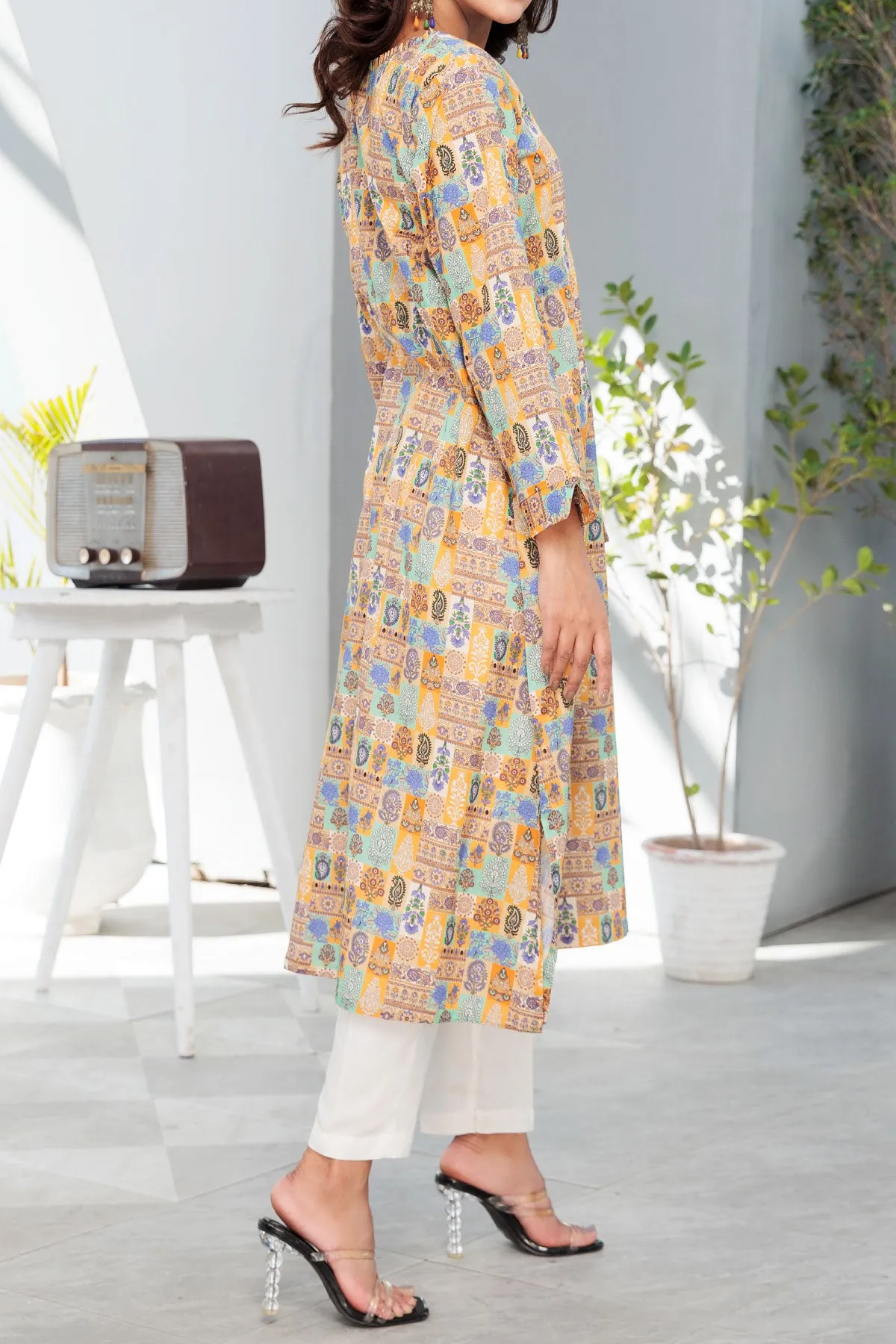 1 PIECE DIGITAL PRINT KURTI | DPCK-141