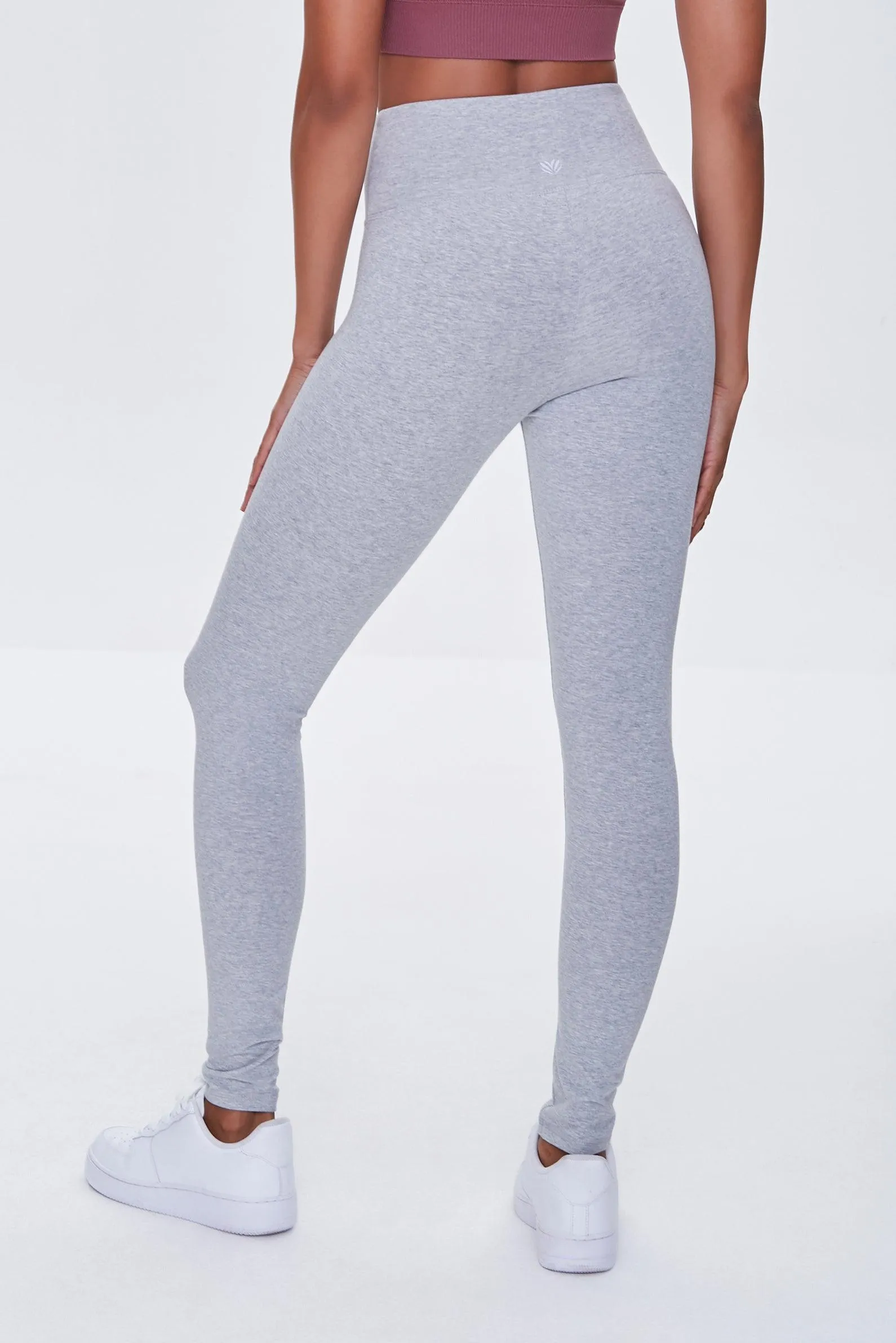 Active High-Rise Heathered Leggings