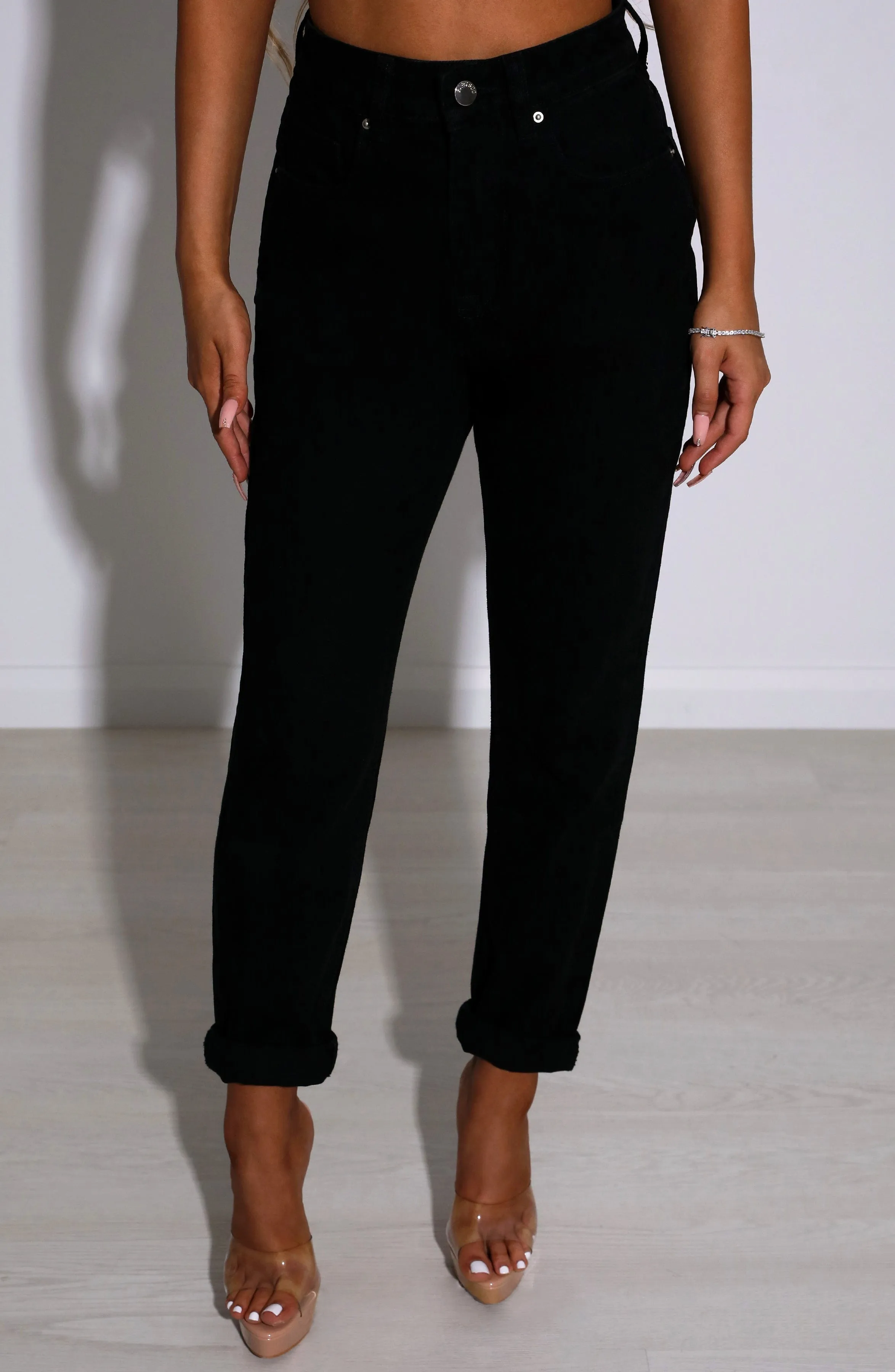 Ali Boyfriend Jeans - Black