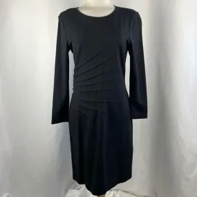 Armani CollezioniBlack w Pleated Side Mini  Dress