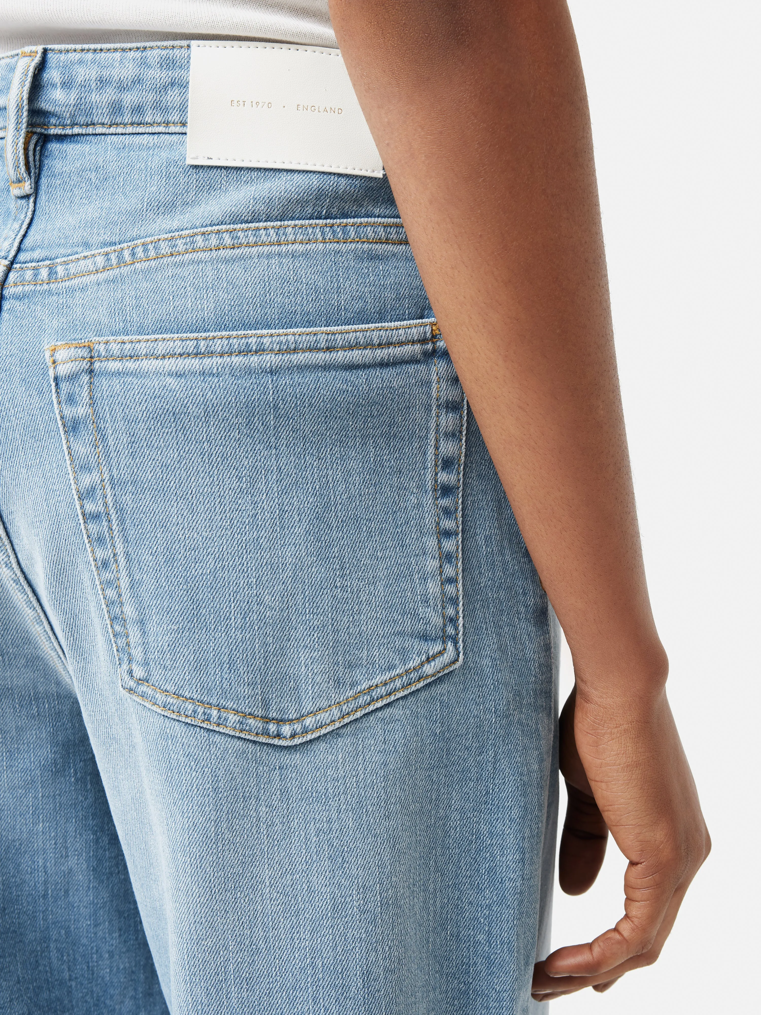 Balfour Long Wide Leg Jean | Light Blue Wash