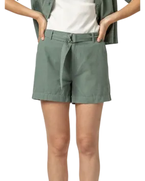 Belted Canvas Shorts (Seagrass)