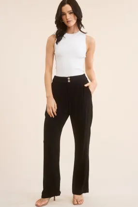 Black Linen Trouser