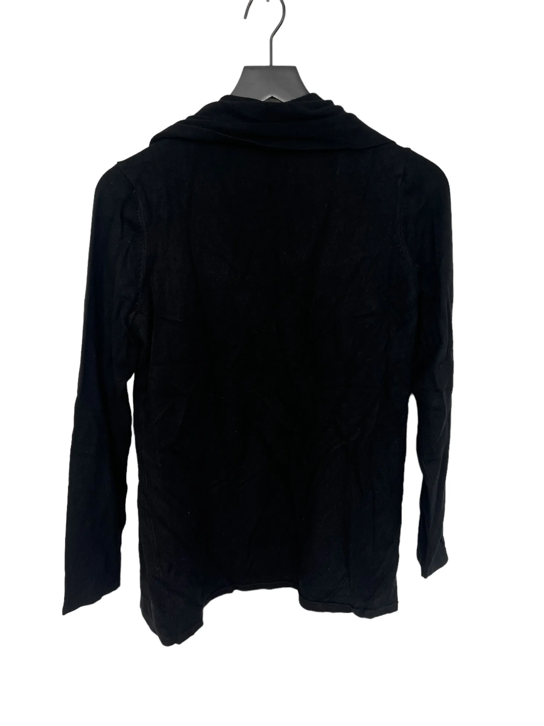 Black Sweater Cardigan Cyrus Knits, Size L