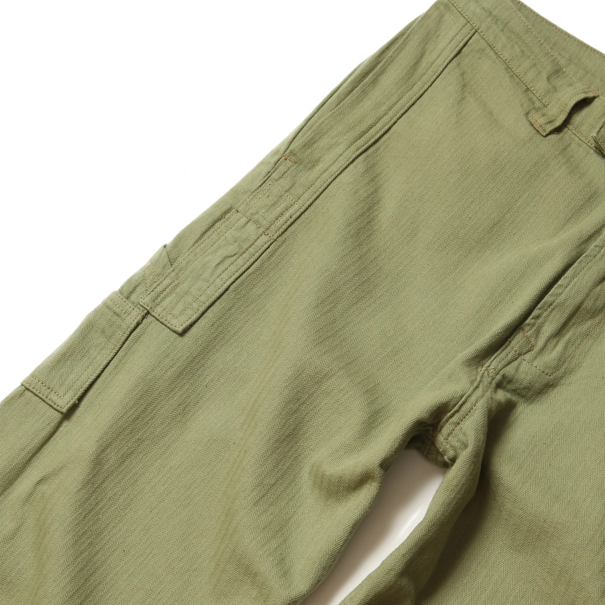 Blacksmith - Herringbone Easy Pants - Light Olive