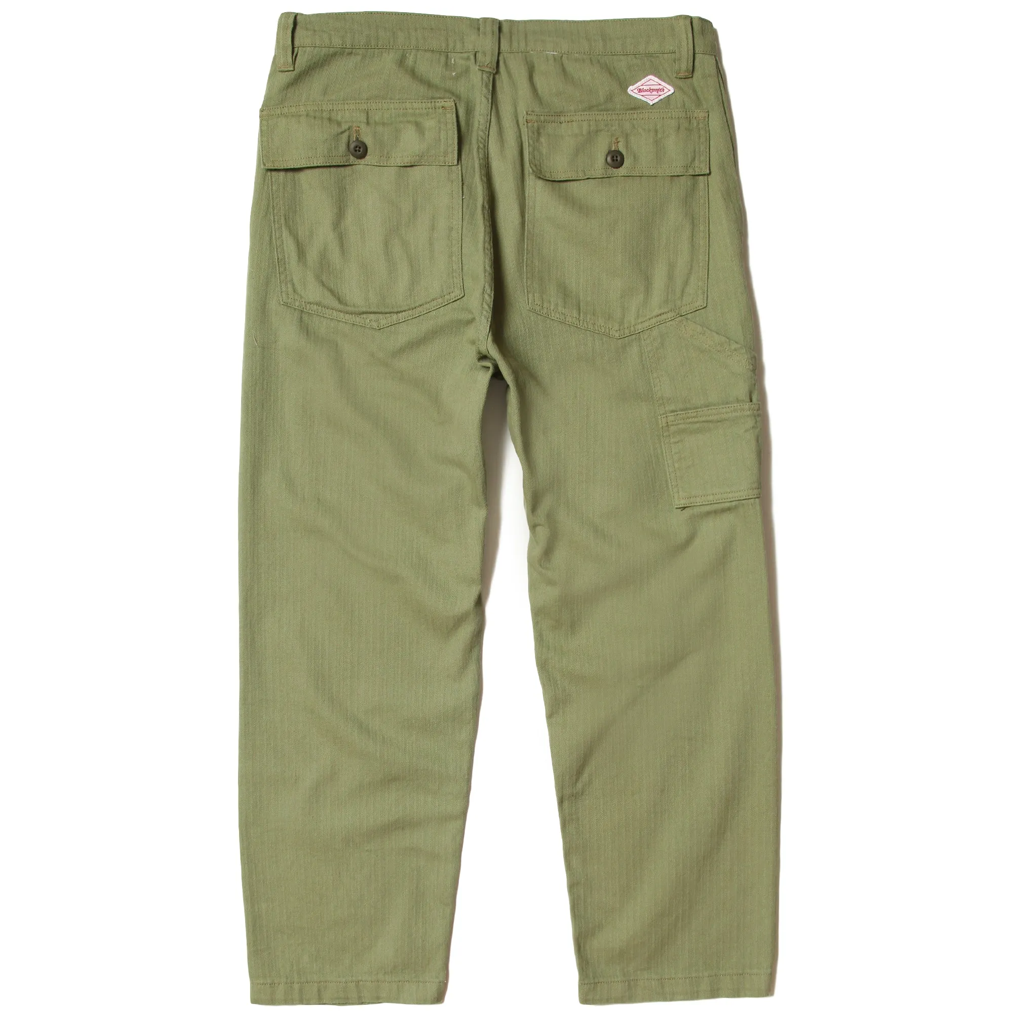 Blacksmith - Herringbone Easy Pants - Light Olive