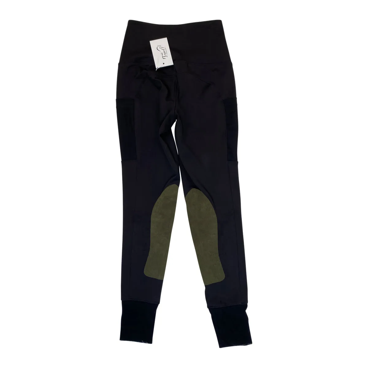 Botori 'Taylor' Riding Tights in Black/Olive - Women's XS