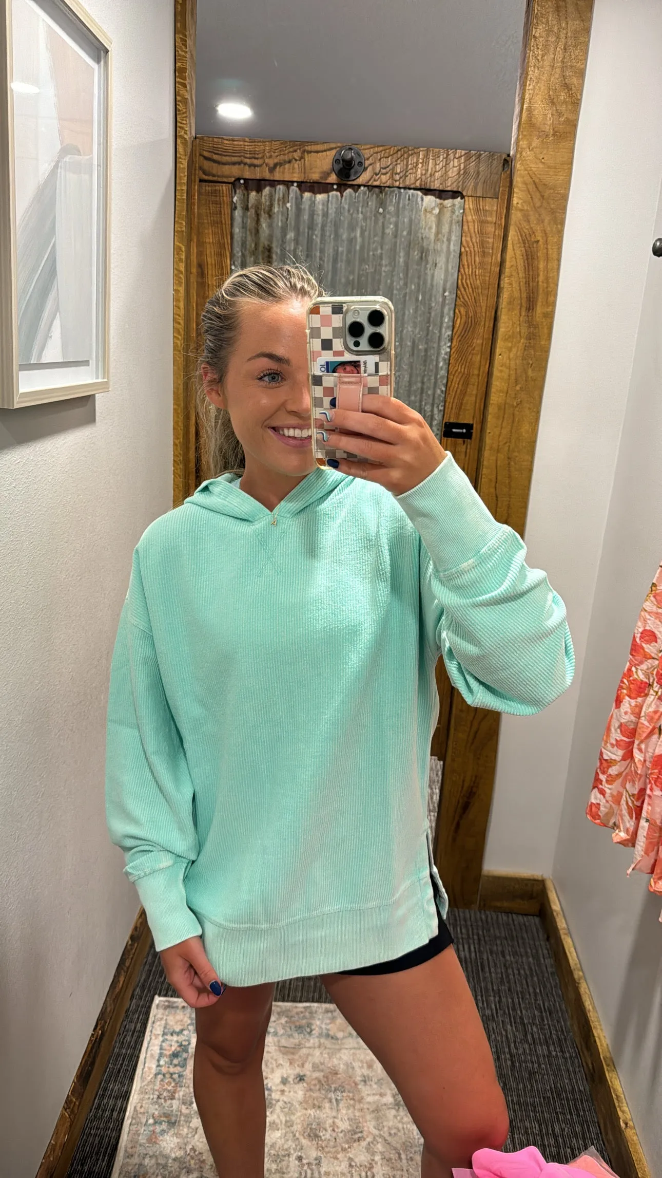 BRAYLEE RIBBED HOOODED SWEATSHIRTS 3 COLOR OPTIONS