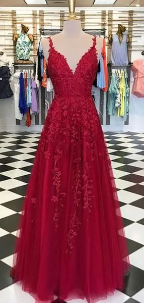 Burgundy Prom Dress , Evening Dress, Winter Formal Dress, Pageant Dance Dresses, Graduation School Party Gown, PC0045