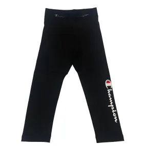 Champion girl's sports trousers with logo on the leg Leggings American 404769 KK001 black