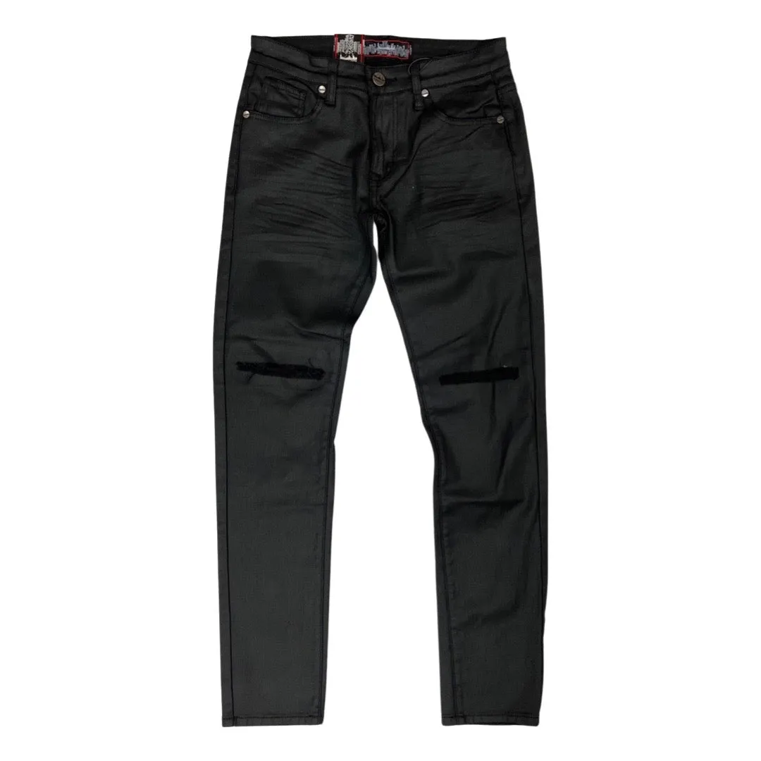 Denimicity Black Coated Jeans