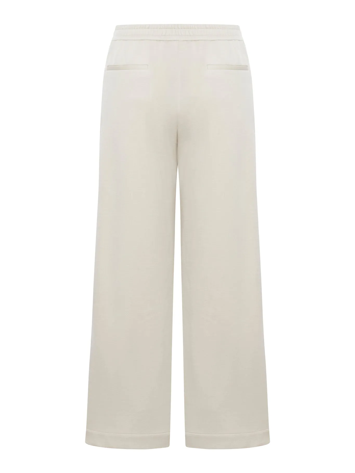 drawstring wide-leg trousers