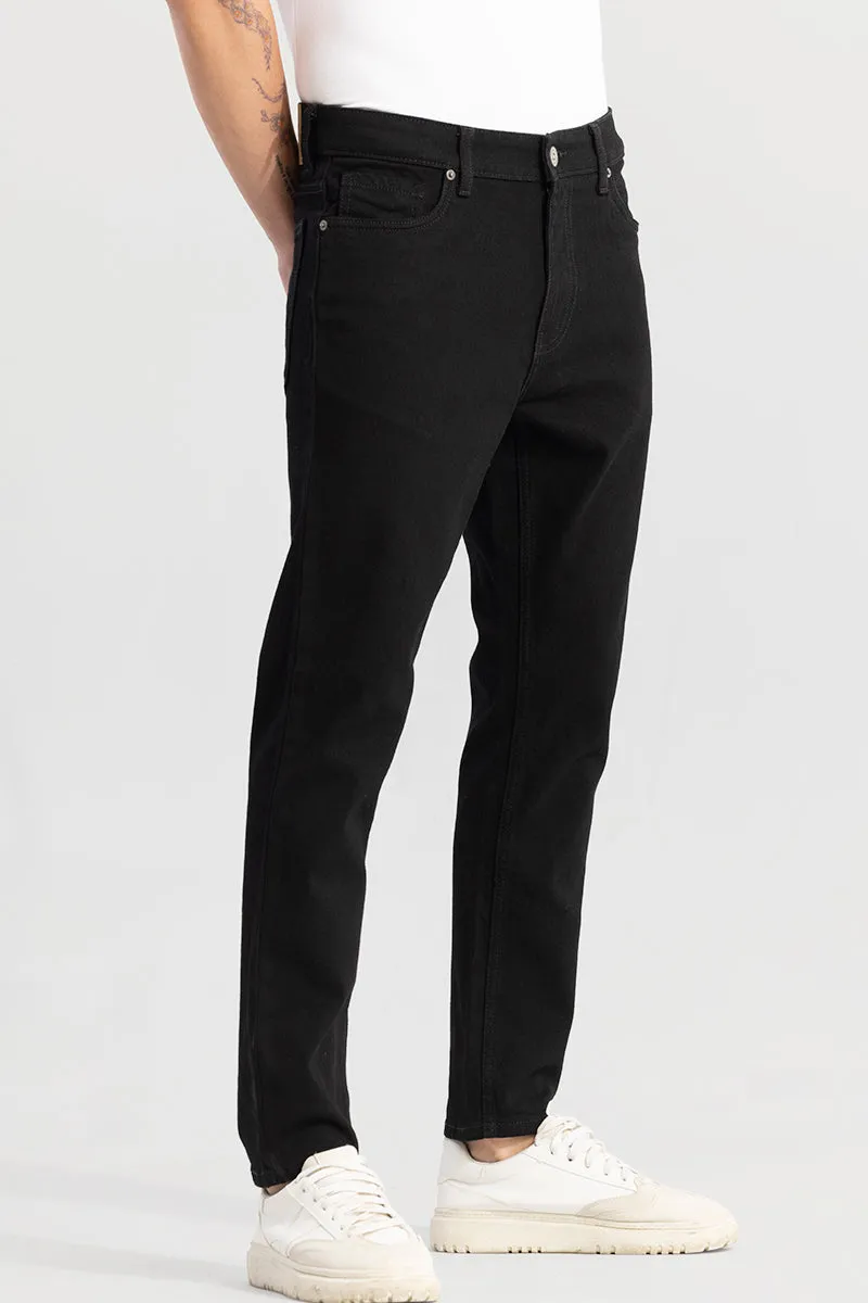 Drogue Jet Black Slim Fit Jeans