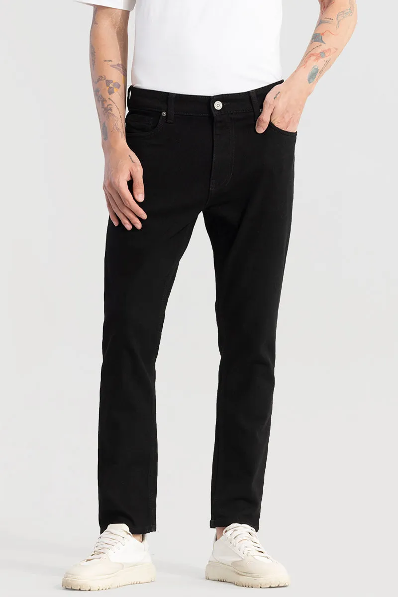 Drogue Jet Black Slim Fit Jeans