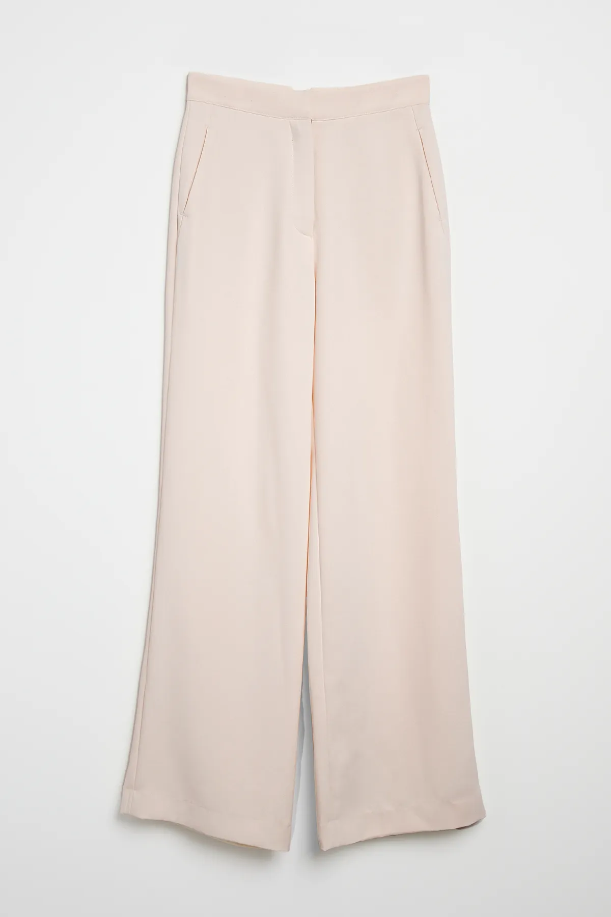 Effortless Wide Leg Trousers - Pink