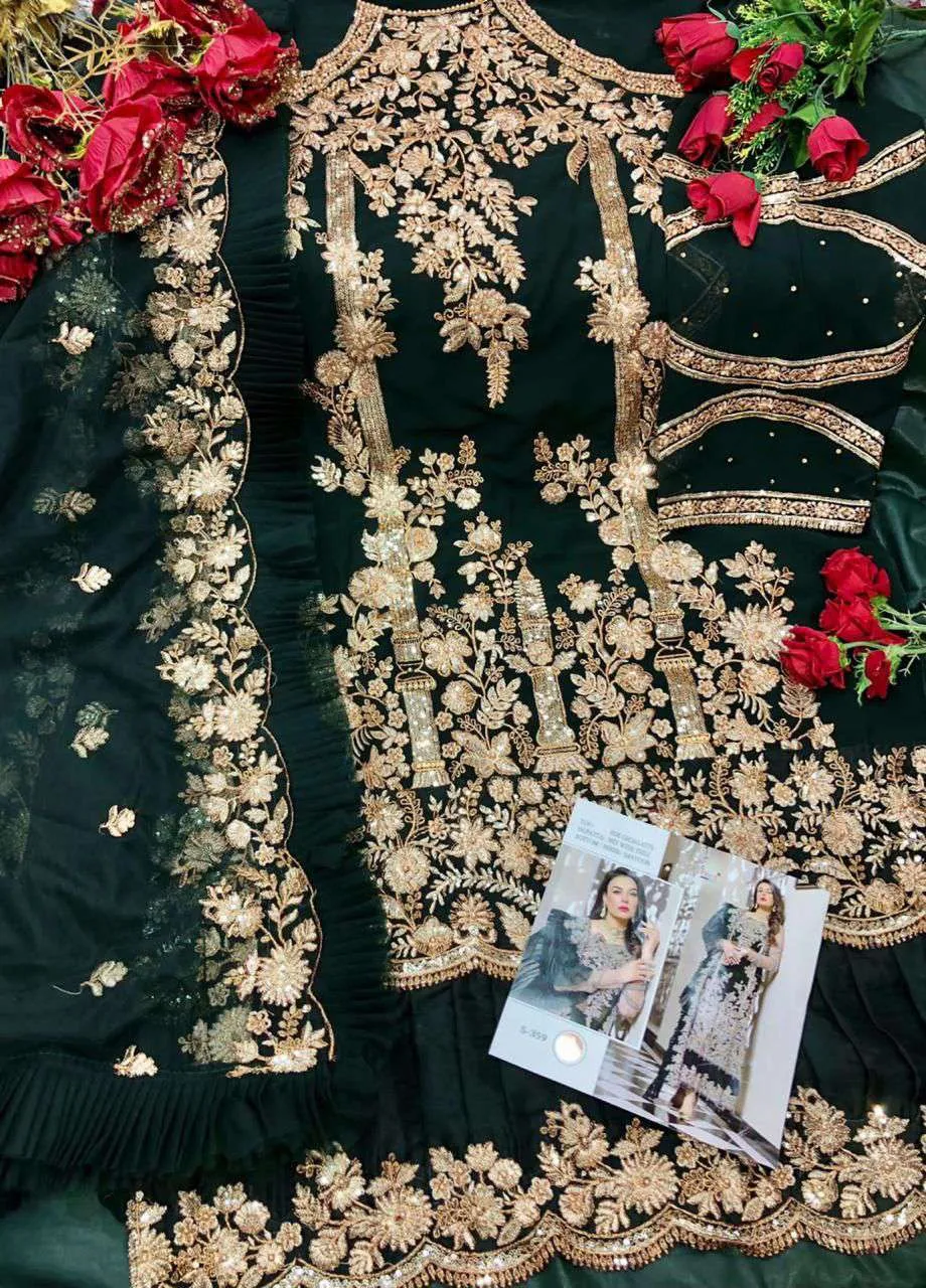 Elegant Pakistani Designer Party Wear Suit