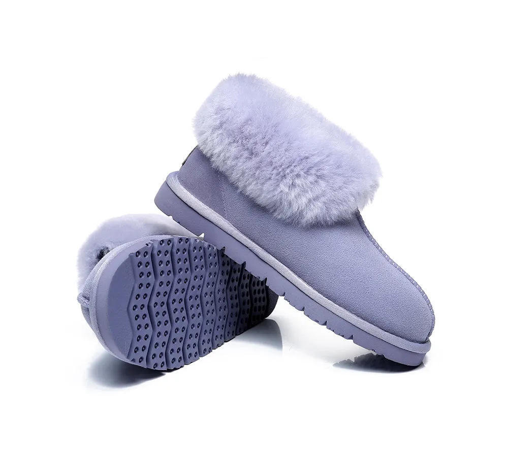 EVERAU Mallow Sheepskin Ankle Slipper