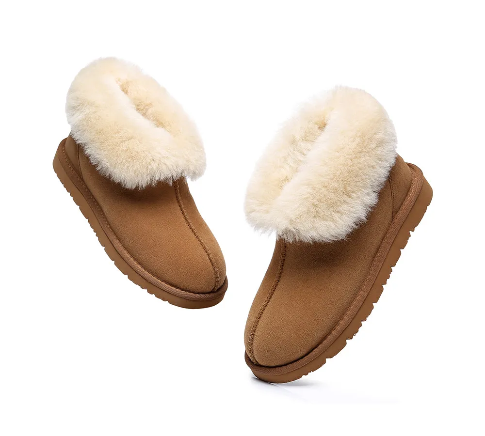 EVERAU Mallow Sheepskin Ankle Slipper