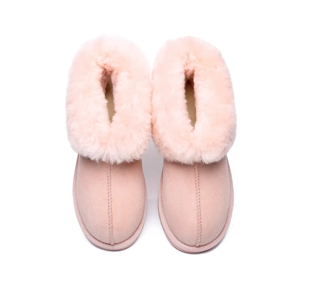 EVERAU Mallow Sheepskin Ankle Slipper