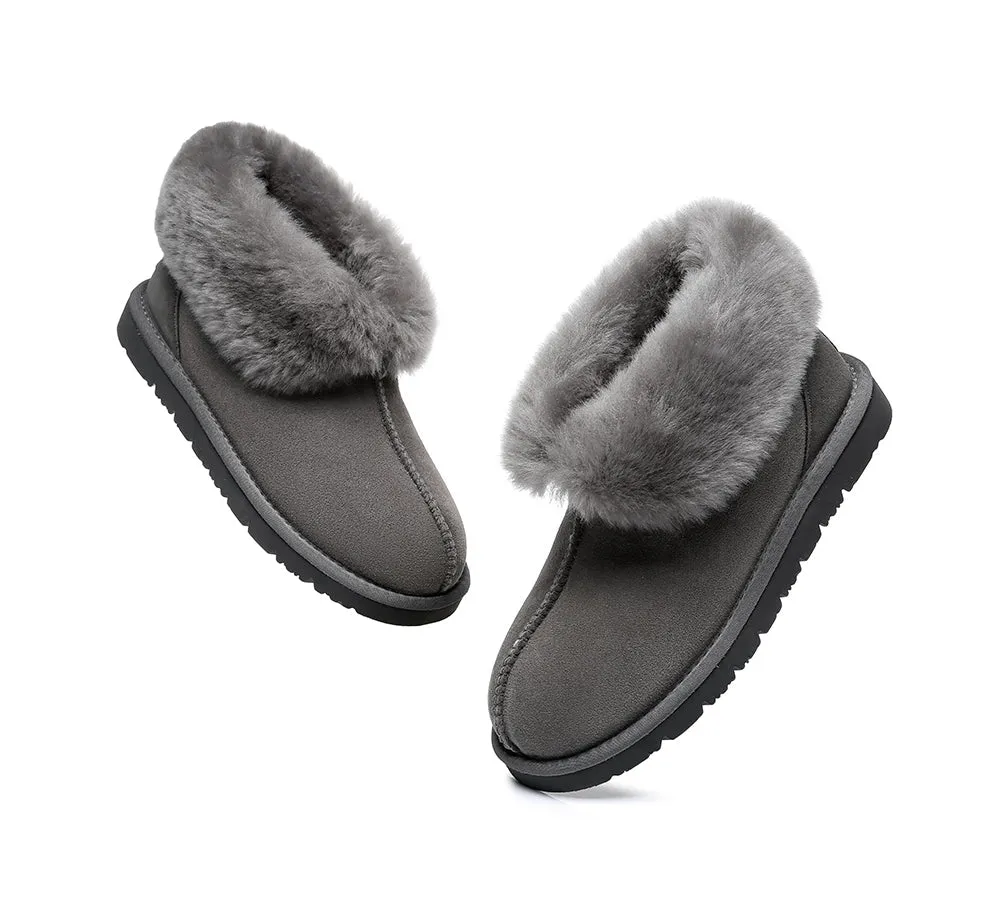 EVERAU Mallow Sheepskin Ankle Slipper