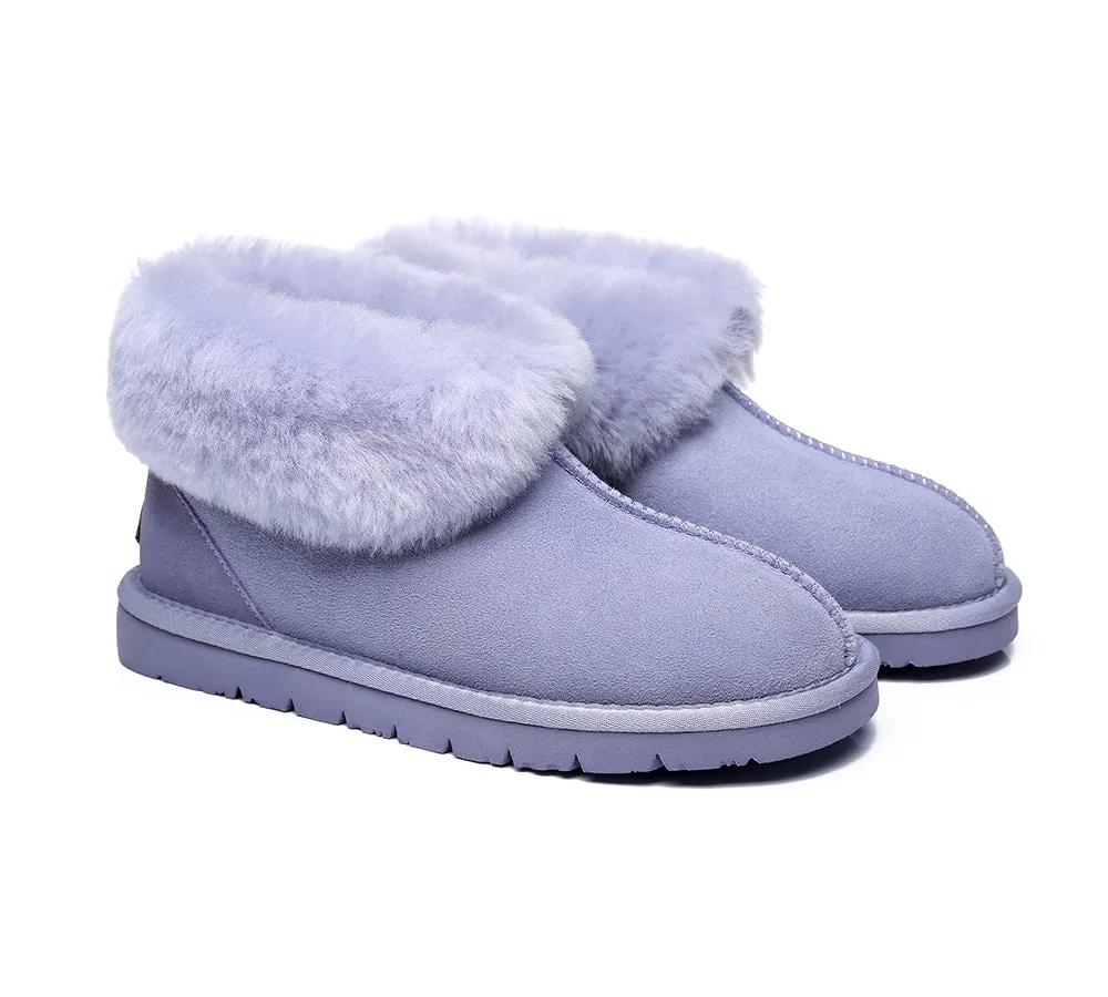 EVERAU Mallow Sheepskin Ankle Slipper