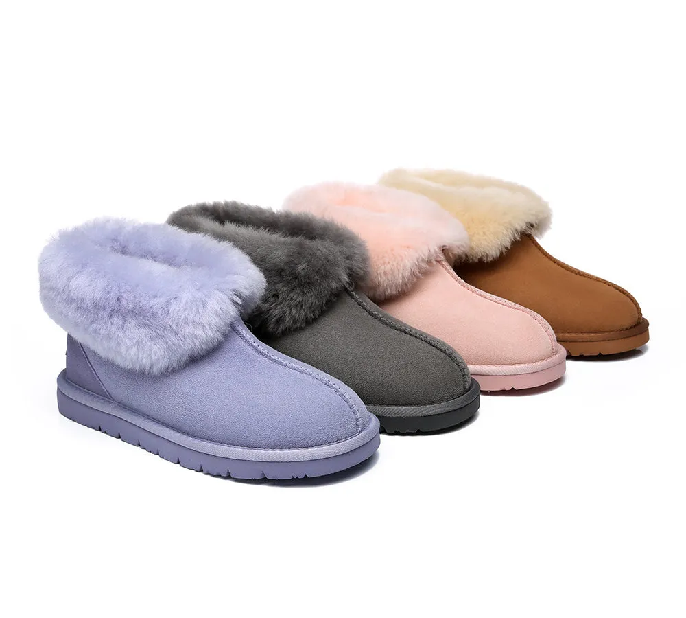 EVERAU Mallow Sheepskin Ankle Slipper