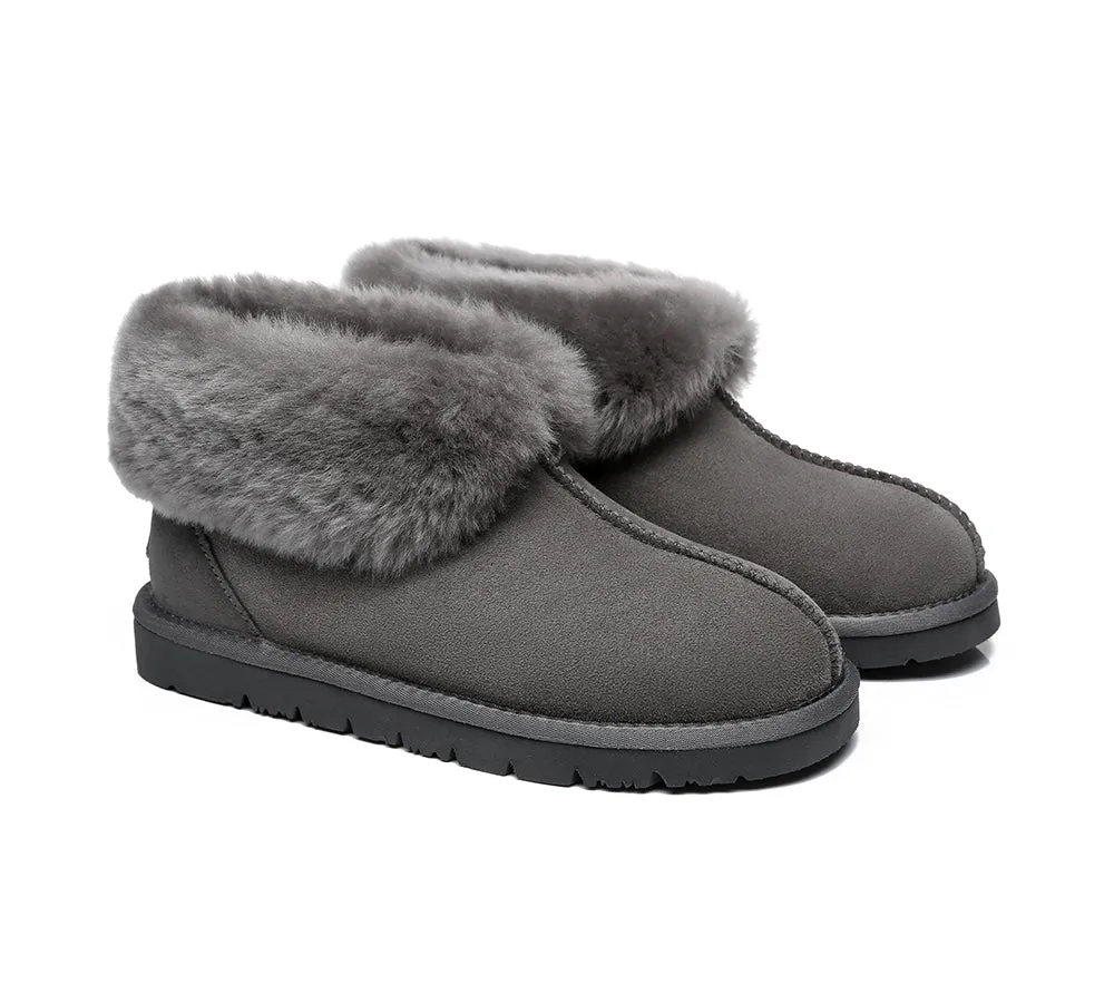 EVERAU Mallow Sheepskin Ankle Slipper