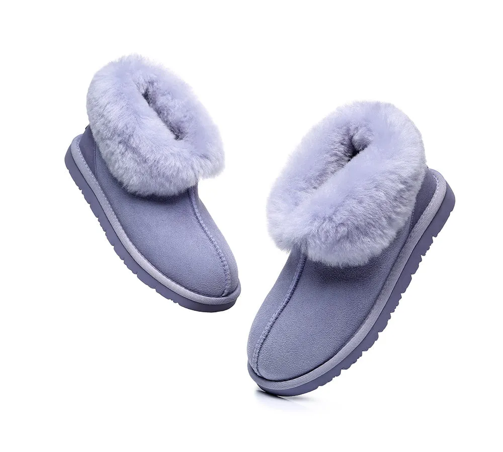 EVERAU Mallow Sheepskin Ankle Slipper