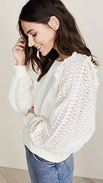 Free People Faff & Fringe Pullover Sweater