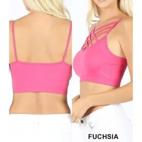 Fuchsia Strappy Bralette