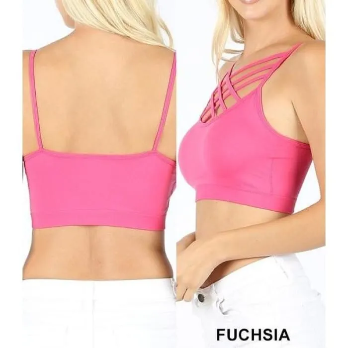 Fuchsia Strappy Bralette