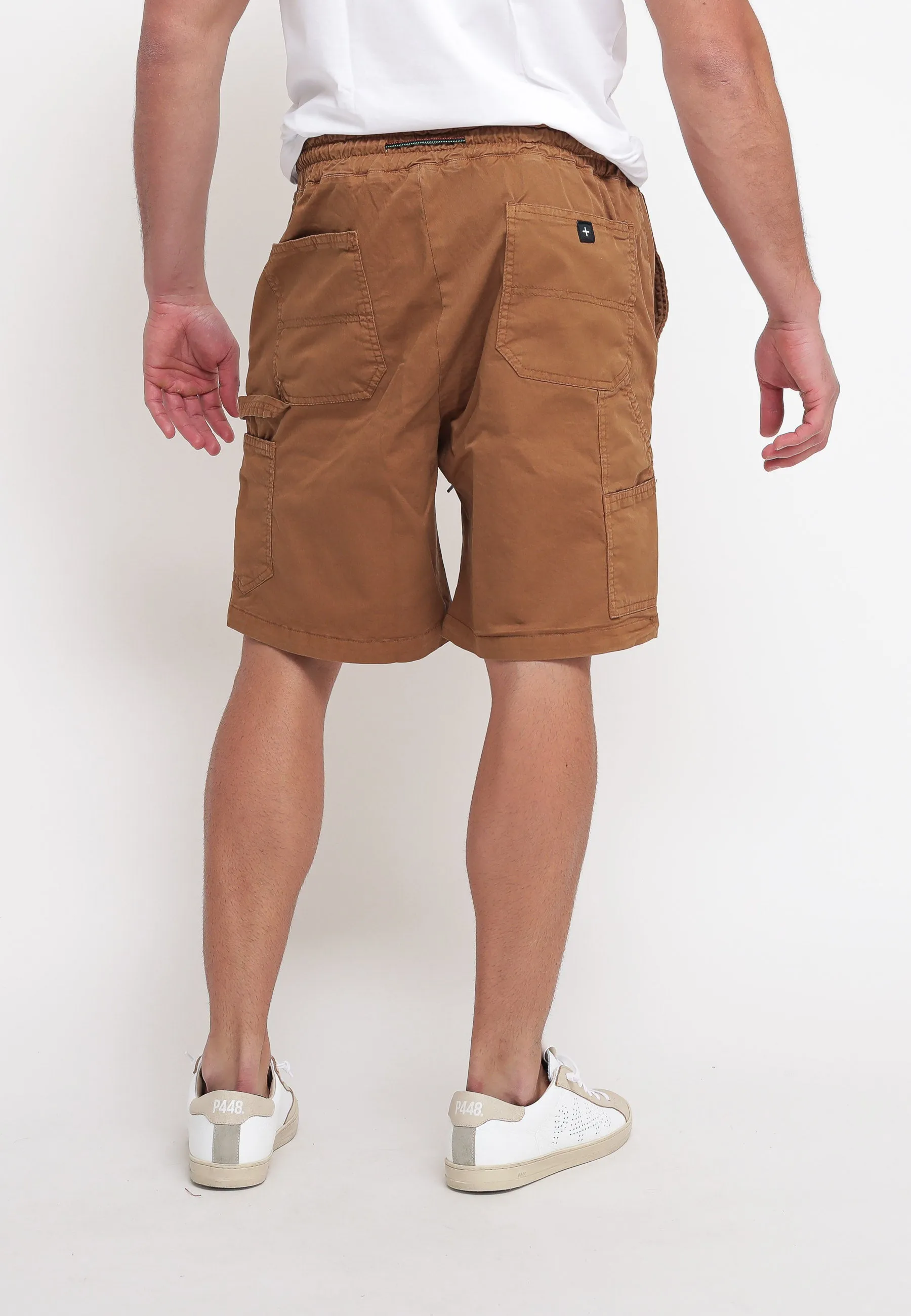 Gabardine Work Bermuda Short - Tobacco