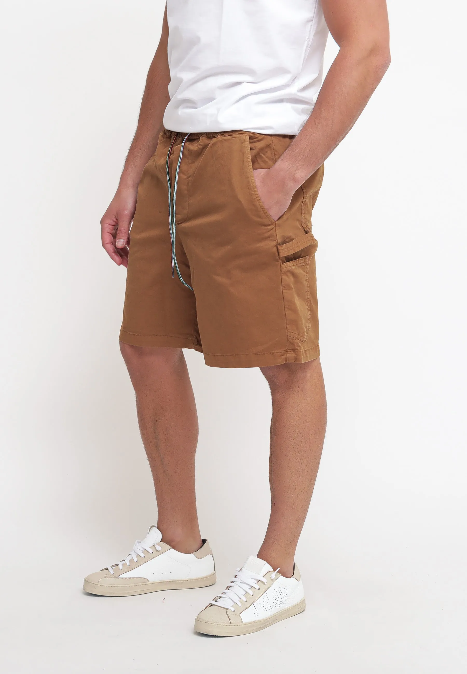 Gabardine Work Bermuda Short - Tobacco