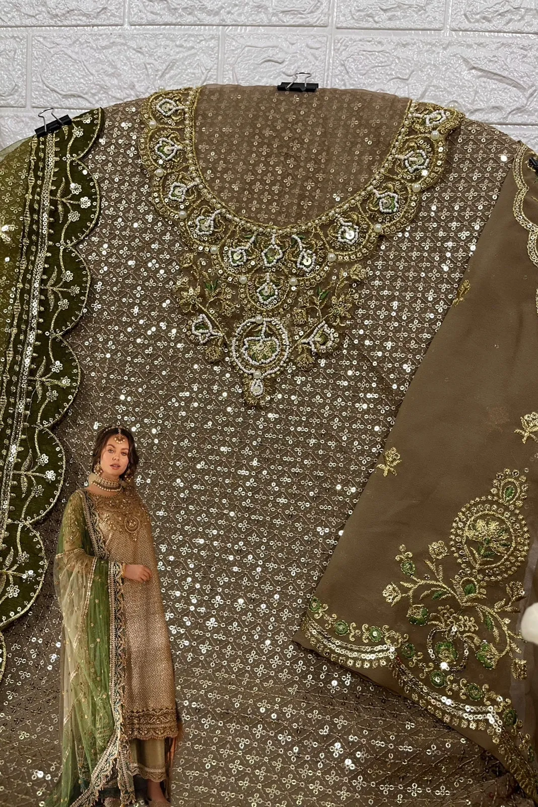 Green Latest Pakistani Punjabi Suits Salwar Kameez Designer Wear