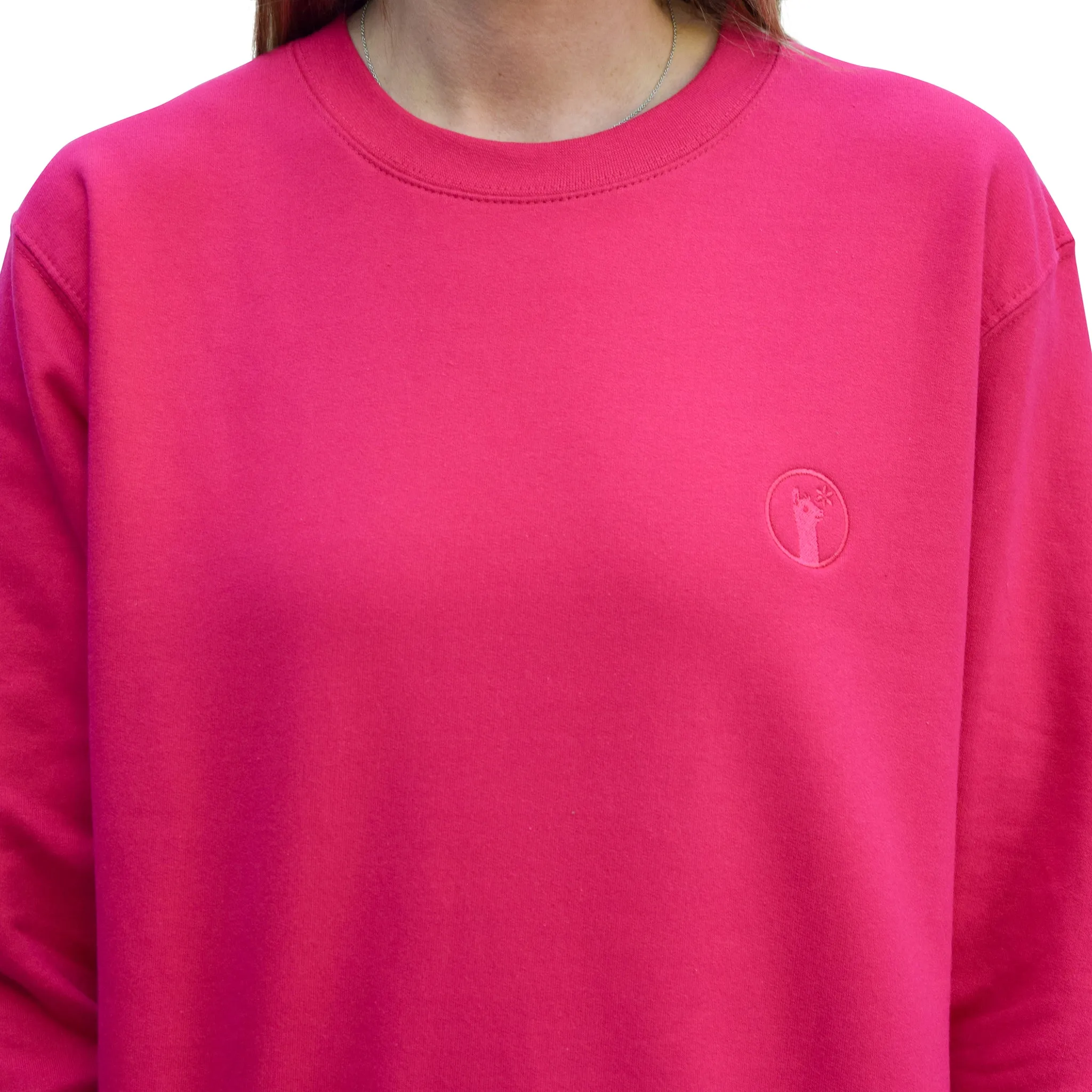 Hot Pink Llama Sweatshirt