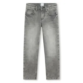 Hugo Boss Boys Regular Fit Grey Jeans_ J50688-Z20