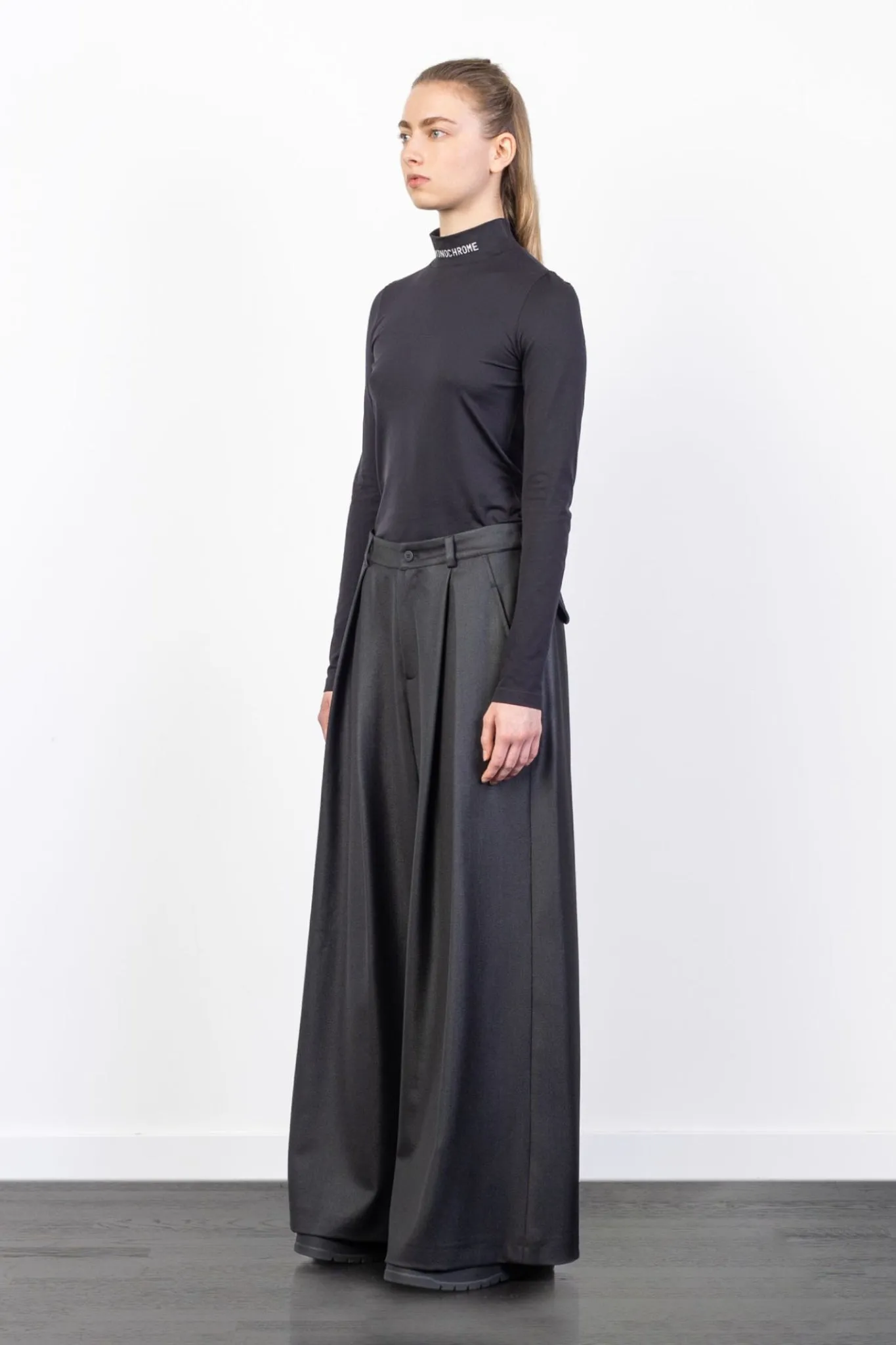 Inverted Pleat Trousers