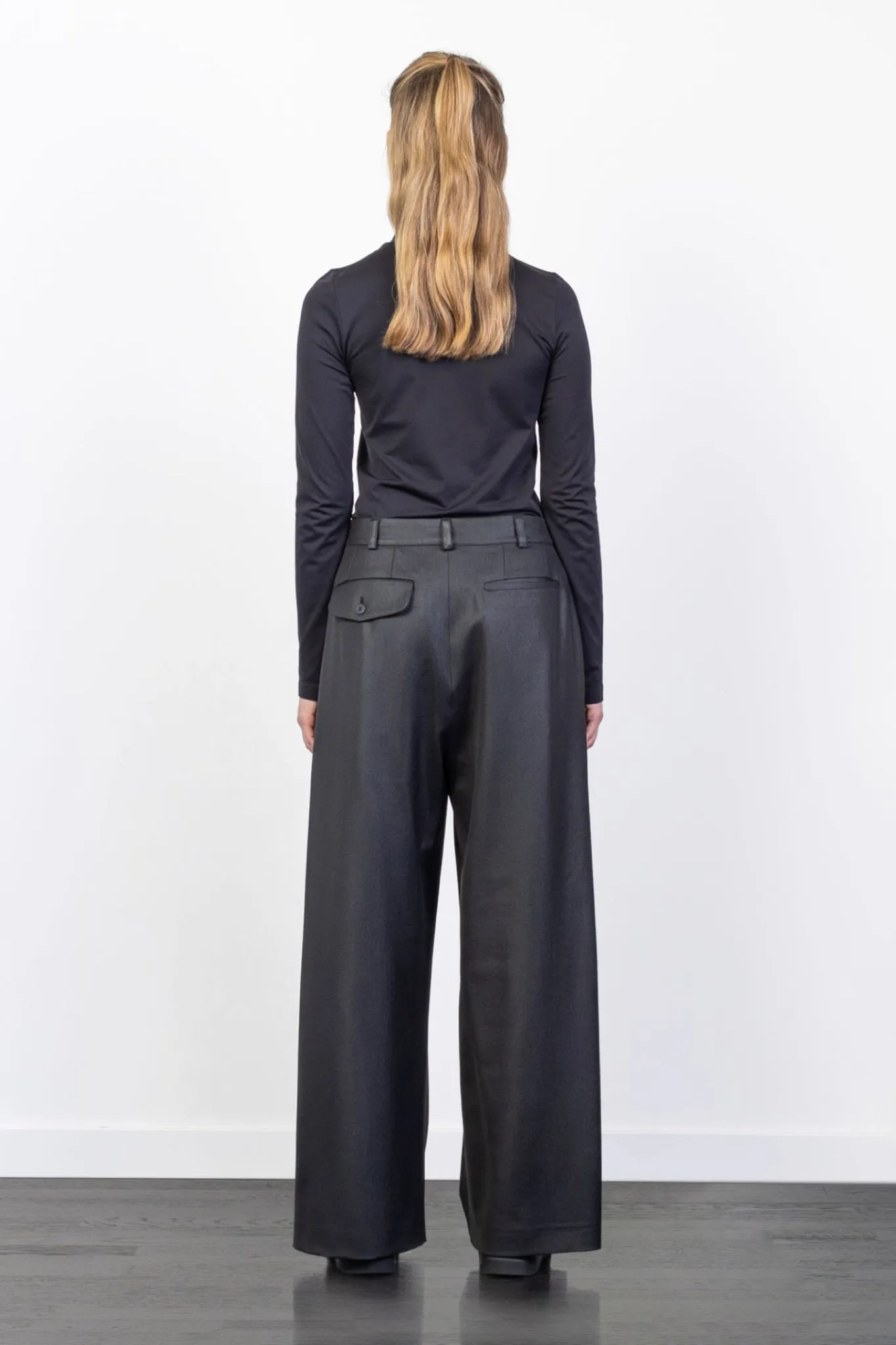 Inverted Pleat Trousers