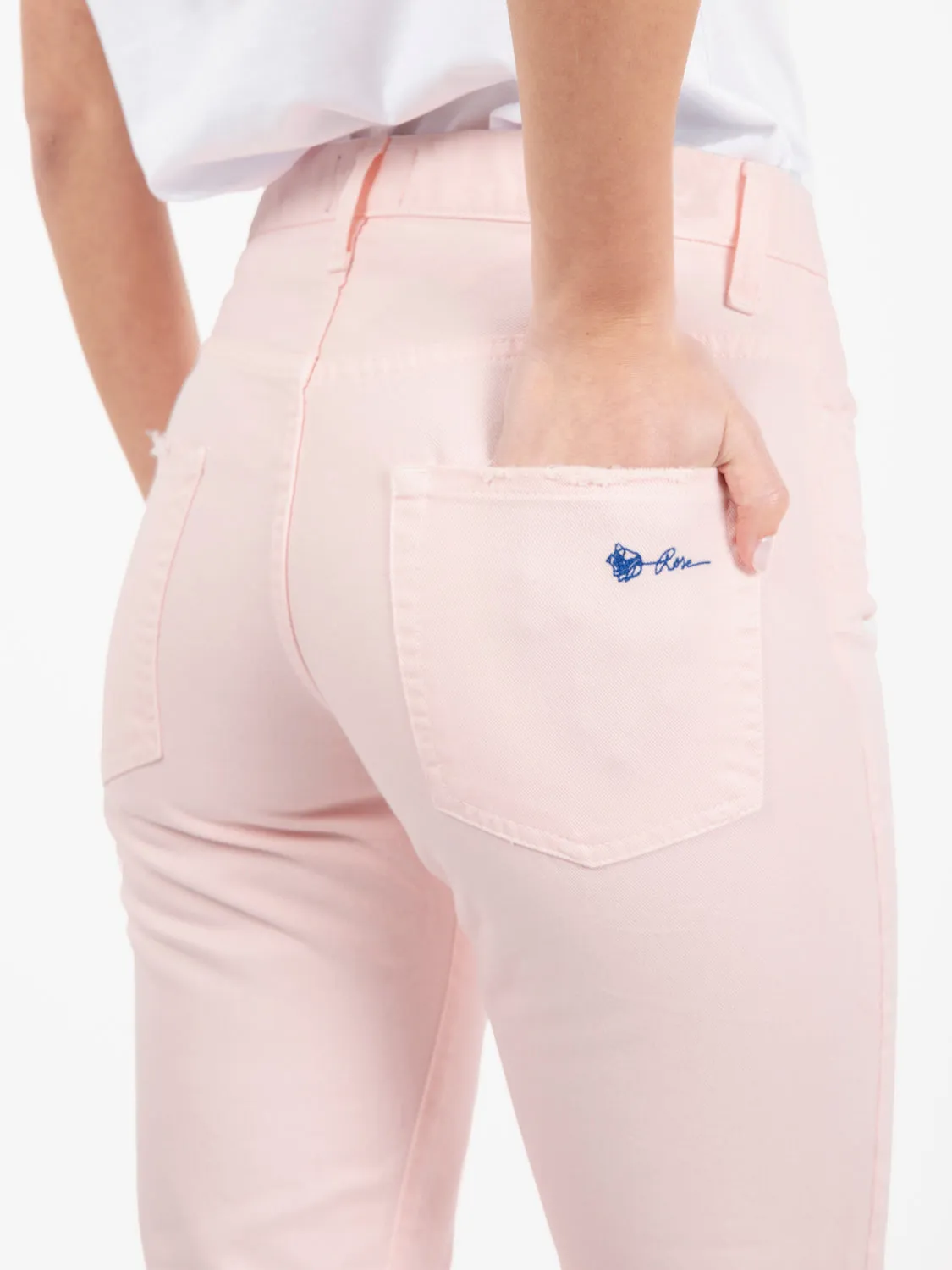 Jeans Mariet straight rosa