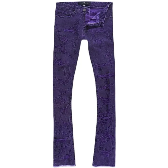 Jordan Craig Martin Stacked Santorini Denim (Purple) JTF1178