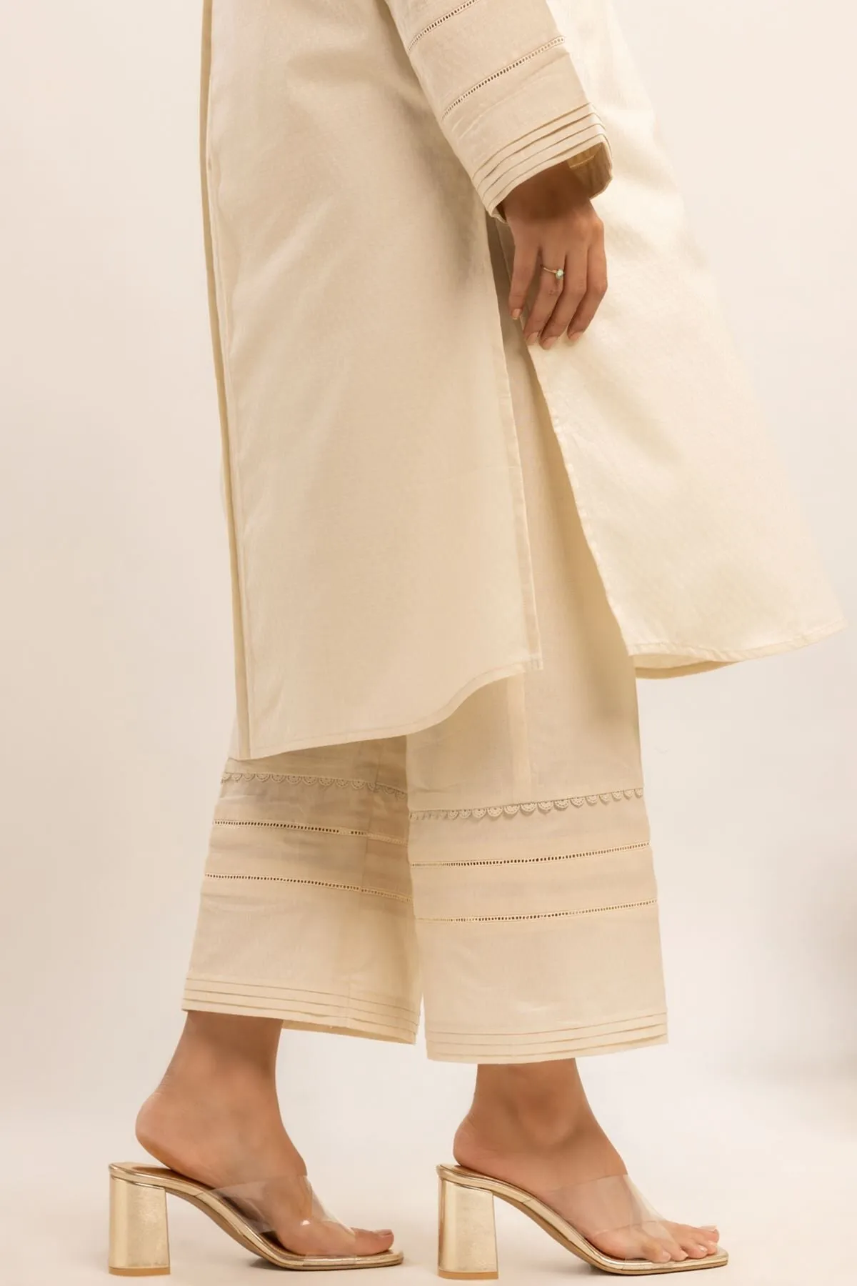 Khaadi Beige Cotton Trouser