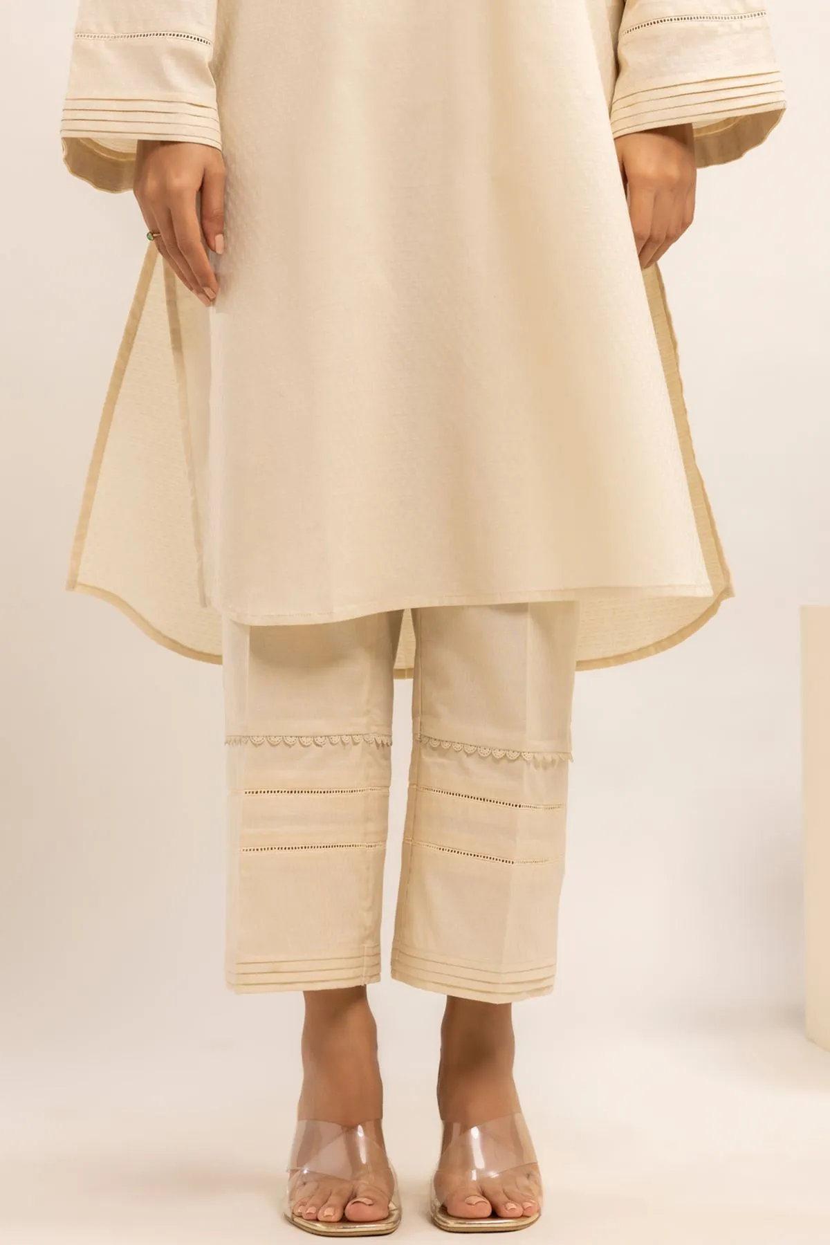 Khaadi Beige Cotton Trouser