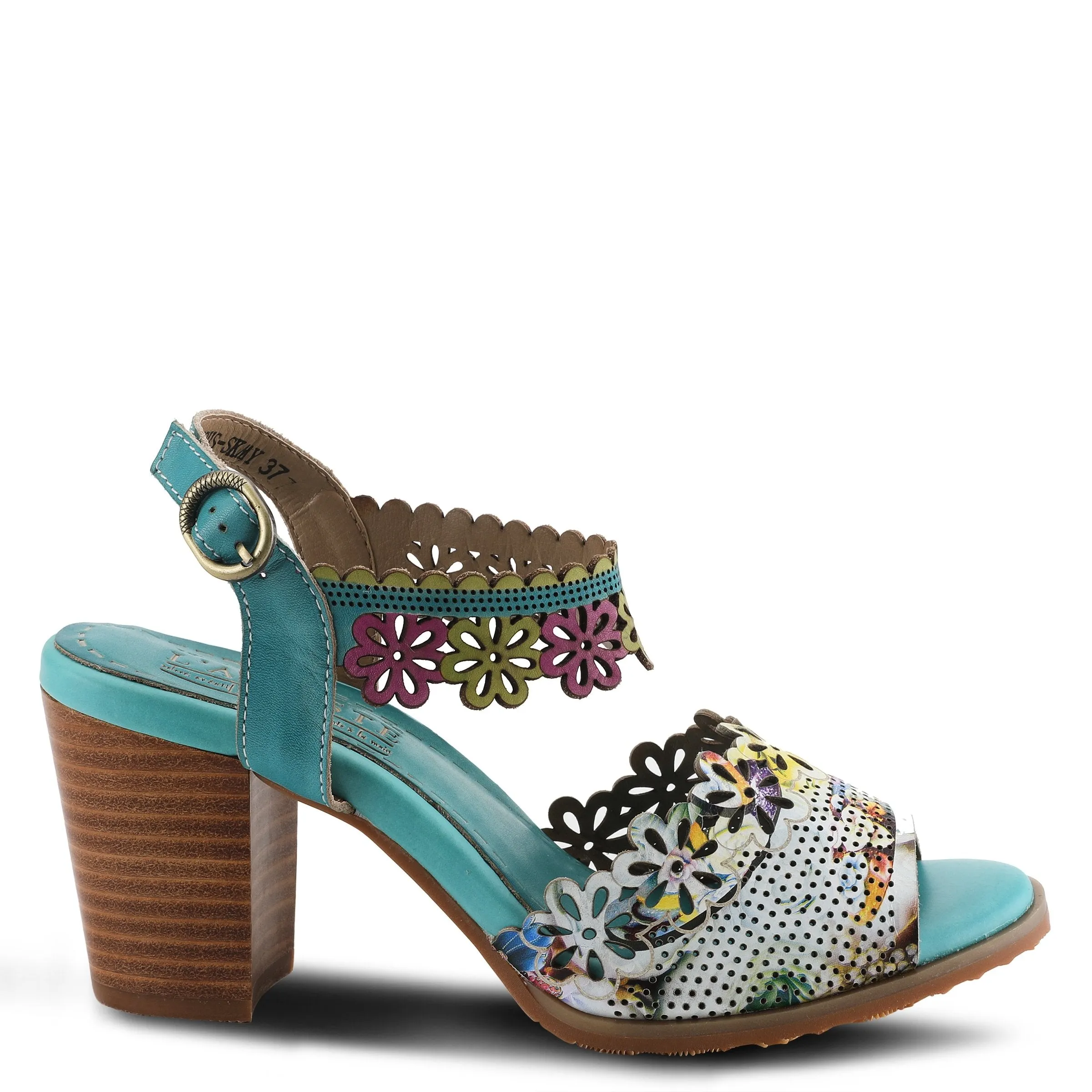 L'ARTISTE FLORADACIOUS ANKLE STRAP SANDAL