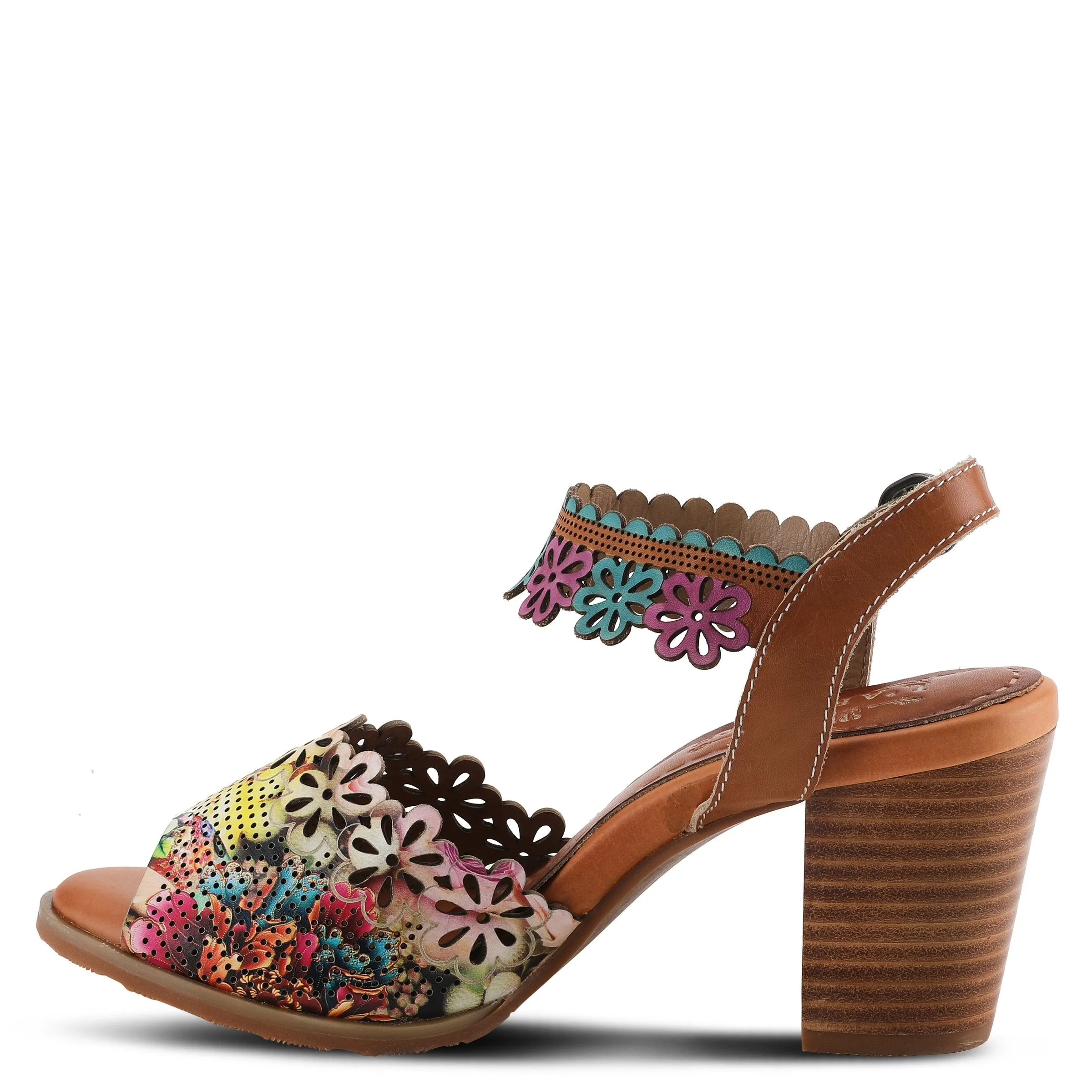 L'ARTISTE FLORADACIOUS ANKLE STRAP SANDAL