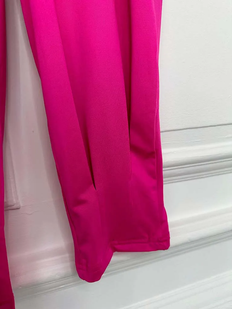 Malissa J Pleat Cuff Trousers - Pink