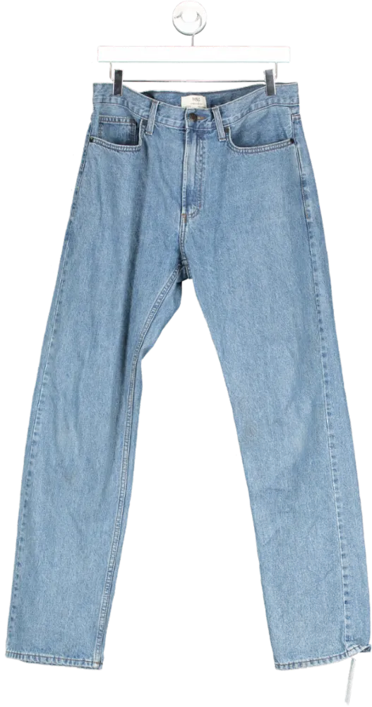 M&S Blue Straight Fit Jeans W34