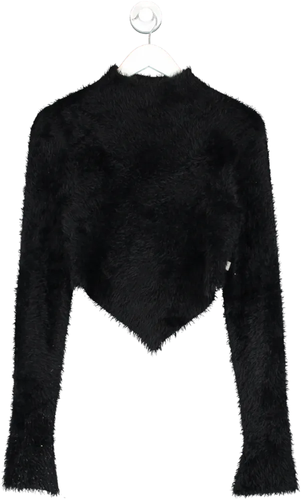 Marc Jacobs Black Hairy Grunge Pointed Sweater UK M