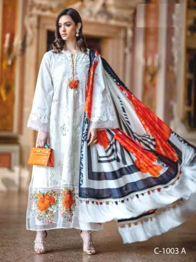 Mariya B Lawn Cotton Designer Pakistani Lawn Suits