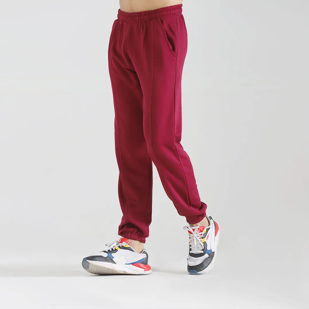 Maroon Relax Fit Trouser