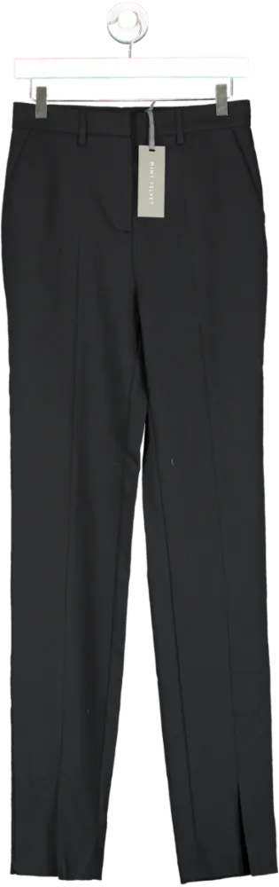 Mint Velvet Black Silm Cotton Trousers UK 10